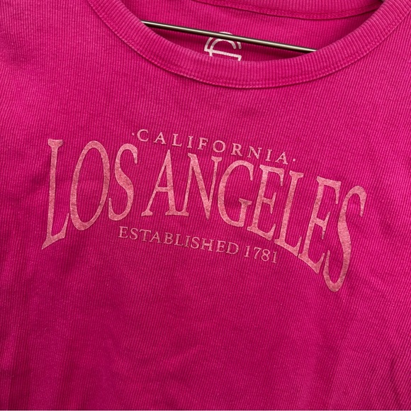 Vintage Y2K Los Angeles Pink Baby Graphic Tee Size XL Early 2000s Streetwear - Picture 4 of 6